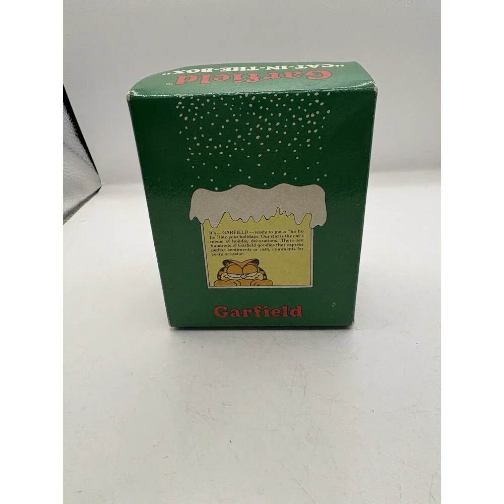 Vintage 1978 Enesco Garfield Ornament CAT IN THE BOX 56189 NIB